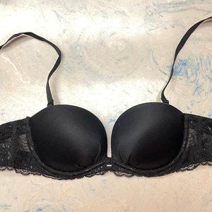32B Black Victoria's Secret Padded Pushup Bra